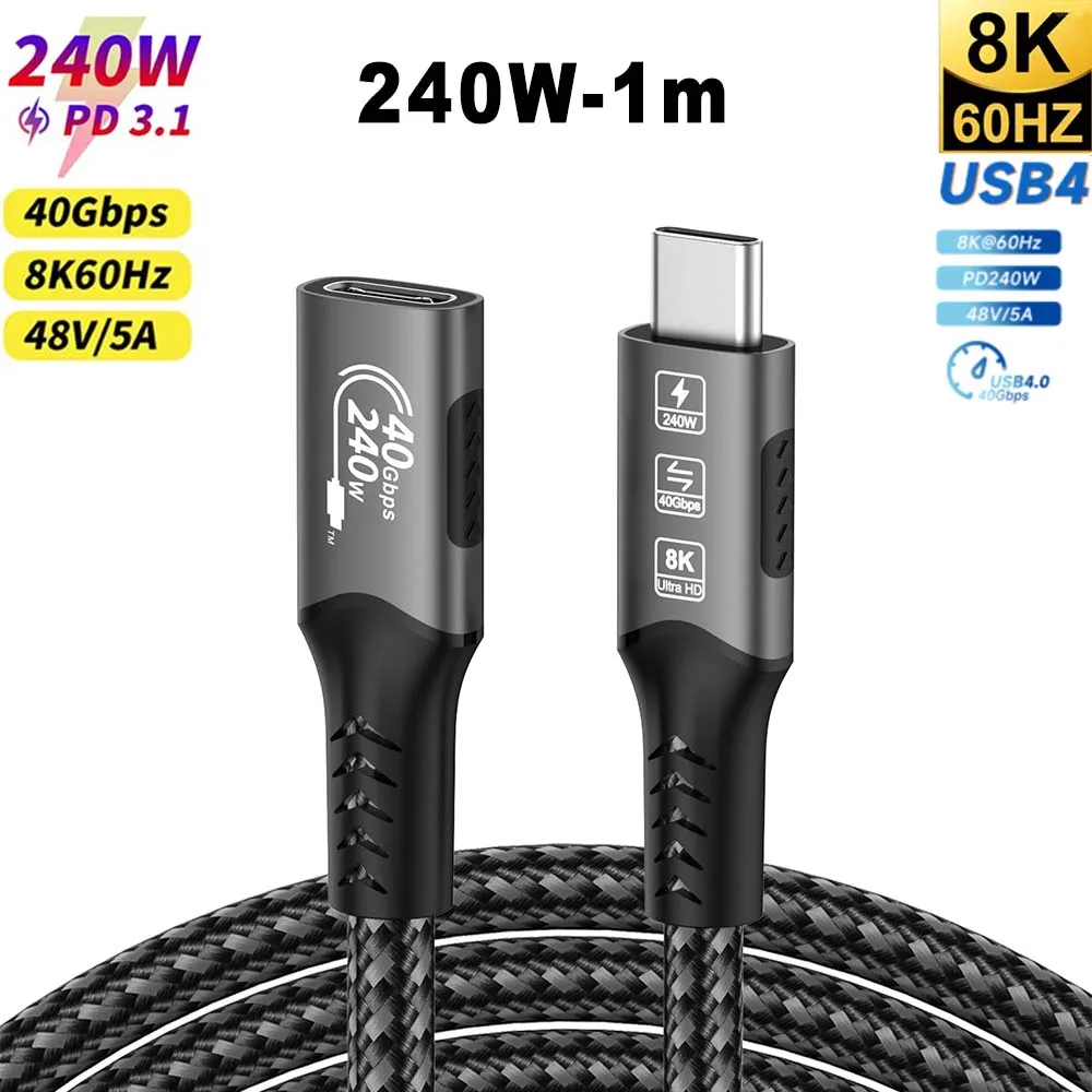 ตัวเลือกสินค้า สายชาร์จ USB-C 240W รองรับ Thunderbolt 4 ความเร็วสูง