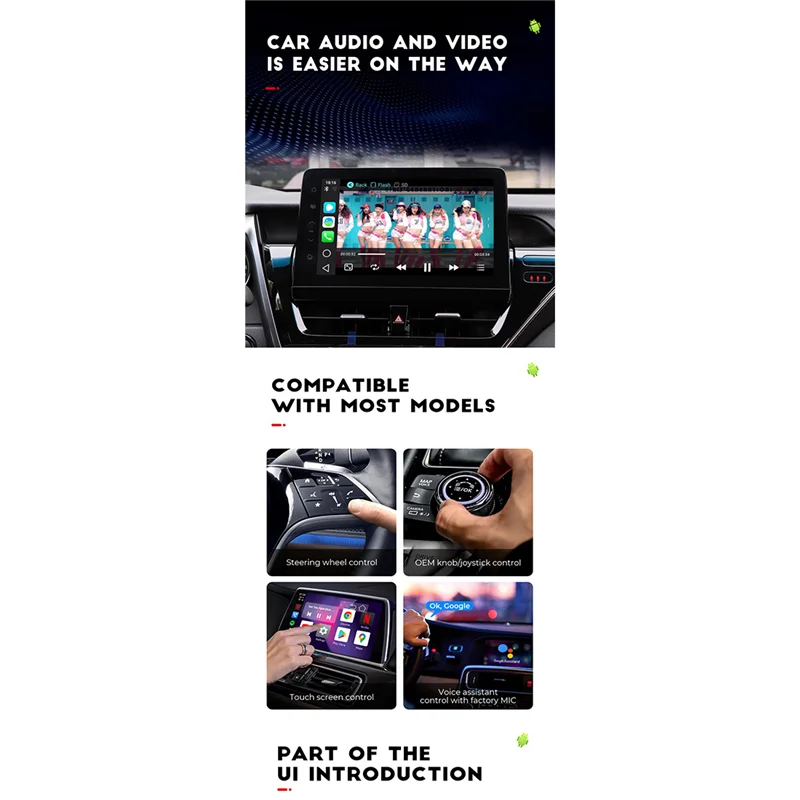 

Carplay Ai Box Wireless Android 10.0 8-Core 4G+WIFI 4+64G Car Multimedia Player Audio GPS-Navigation EA