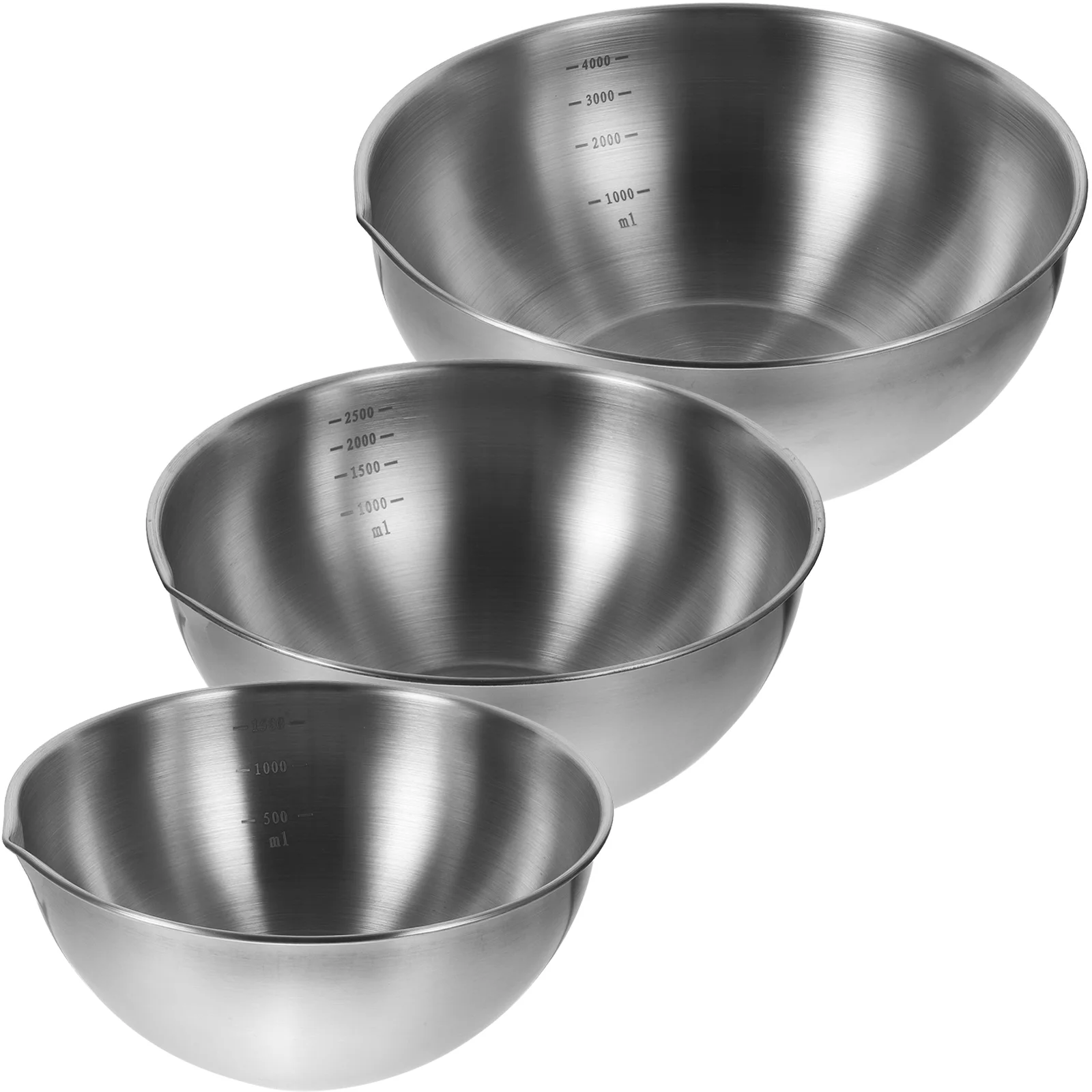 

3 шт., миска из нержавеющей стали для смешивания салата