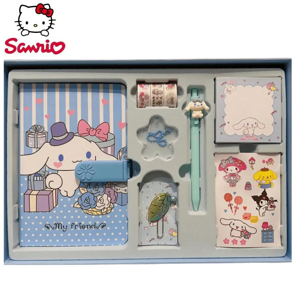 

Sanrio Handbook Gift Set Cute Cartoon Melody Girls Stationery Kurome Password Book Notebook Kids Birthday Gift