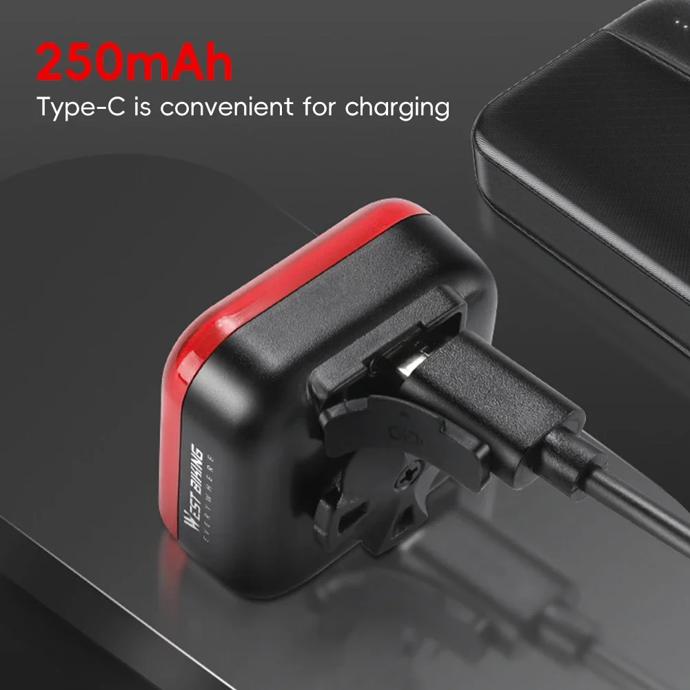 Bike Rear Light High Brightness Quick Release Portable Bicycle Saddle Tail Light Waterproof LED Charging Lamp Cycling Accessory