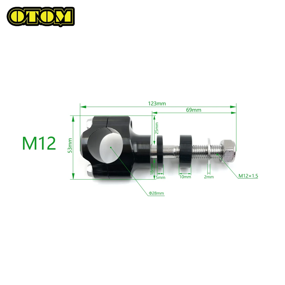 OTOM  ڵ  , M12 CNC 28mm  Ŭ, KTM ȥ Ű YZF BMW Ʈ Ʈ ε ̿, 2 