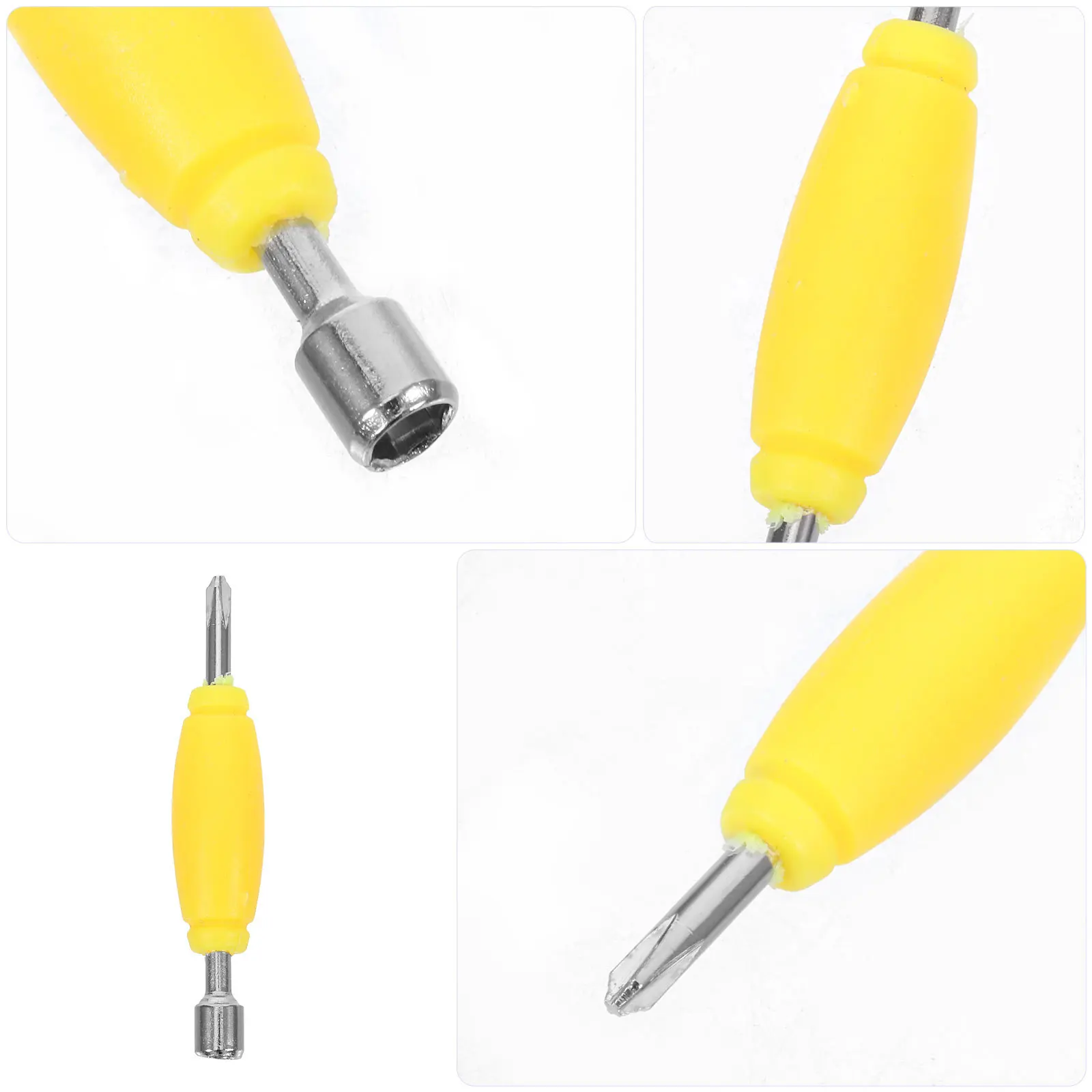 6개입 핑거보드 드라이버 미니 메탈 더블 엔드 툴 DIY 스케이트보드 수리 유지보수 키트 액세서리 세트