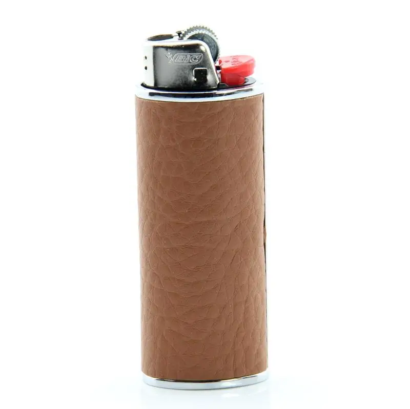 Luxury Hand Stitched Bic Lighter Cases in Horween Leather, Made in