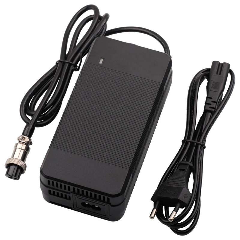 54,6V 3A Lithium-Batterieladegerät 13S für 48V Elektroroller Fahrrad Li-Ionen-Akku-Ladegerät GX16/DC/XLR/RCA Hochwertiger Anschluss – Detail 8