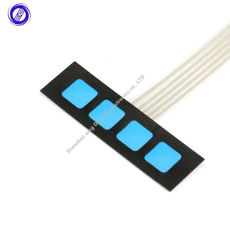 

100 шт., 4 клавиши, 1*4 кнопки, матричный мембранный переключатель, клавиатура, панель управления клавиатурой SCM, расширенная клавиатура для Arduino, 1x4 без слов