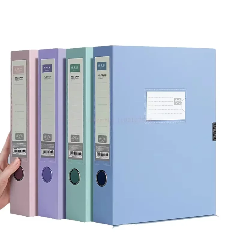 File Folder 10pcs Large Capacity A4 File Folder Multifunctional Waterproof Document Organizer Dustproof Desktop Storage Document Holder