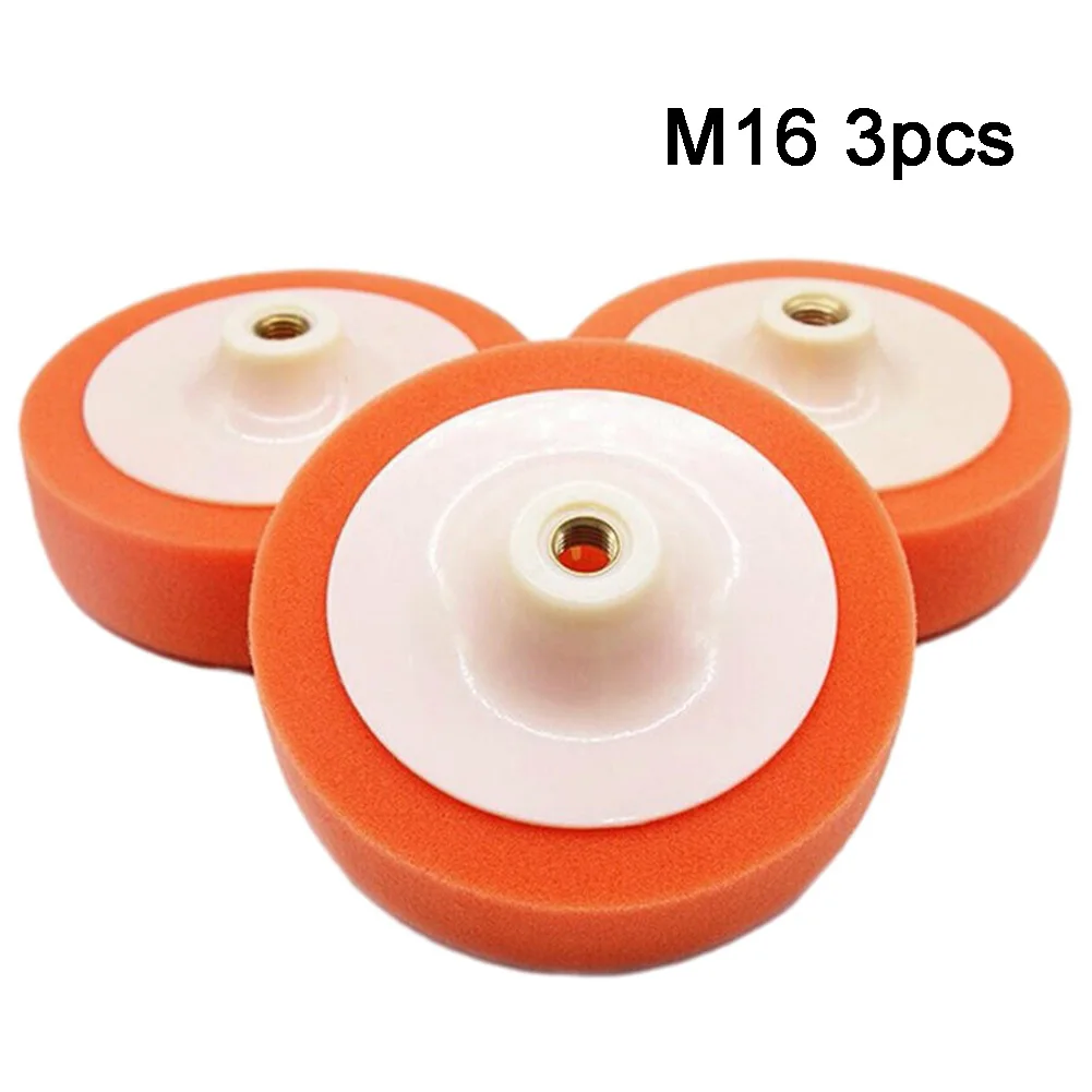 

3pcs Polishing Pad Buffing Sponge Heads M16 150MM 6 Inch Car Polishing Pads Buffing Wheel Waxing Wash Maintenance Cleaning Tools