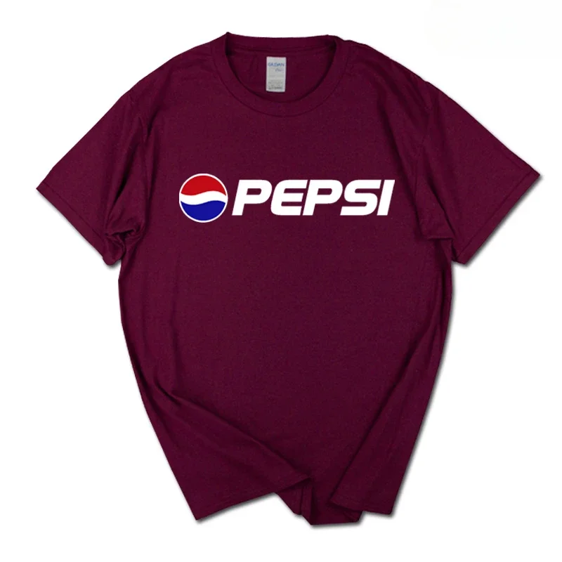 2026 Sommer Neues Trendiges Marken-INS-Pepsi-Cola-Partner-T-Shirt Sprite Coca-Cola Locker sitzendes Baumwoll-Paar-T-Shirt mit kurzen Ärmeln für Herren und Damen – Detail 18