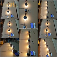 IPesl โมเดิร์นขนาดยาว APP โคมระย้าห้องครัวห้องรับประทานอาหารตกแต่งภายในบ้านระยะไกลแขวนโคมไฟ Drop Shipping 5