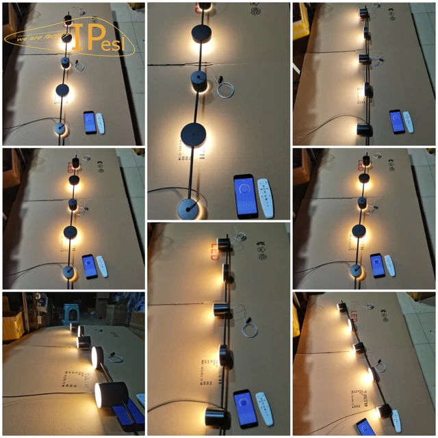 IPesl โมเดิร์นขนาดยาว APP โคมระย้าห้องครัวห้องรับประทานอาหารตกแต่งภายในบ้านระยะไกลแขวนโคมไฟ Drop Shipping 5