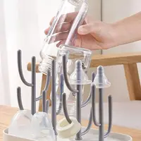 Support de séchage de bouteilles pour bébé Essentials, pour comptoir de cuisine, support de sèche-biberon détachable avec Base, pour tétines, tasses, pièces de pompe 2