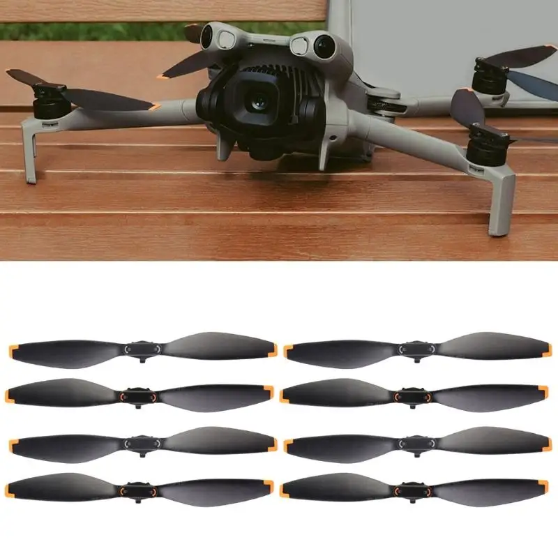 8Pcs 프로펠러 미니 5Pro 프로펠러 용 조용한 작동 로터 블레이드 Quadcopter 액세서리 프로펠러 D2RC