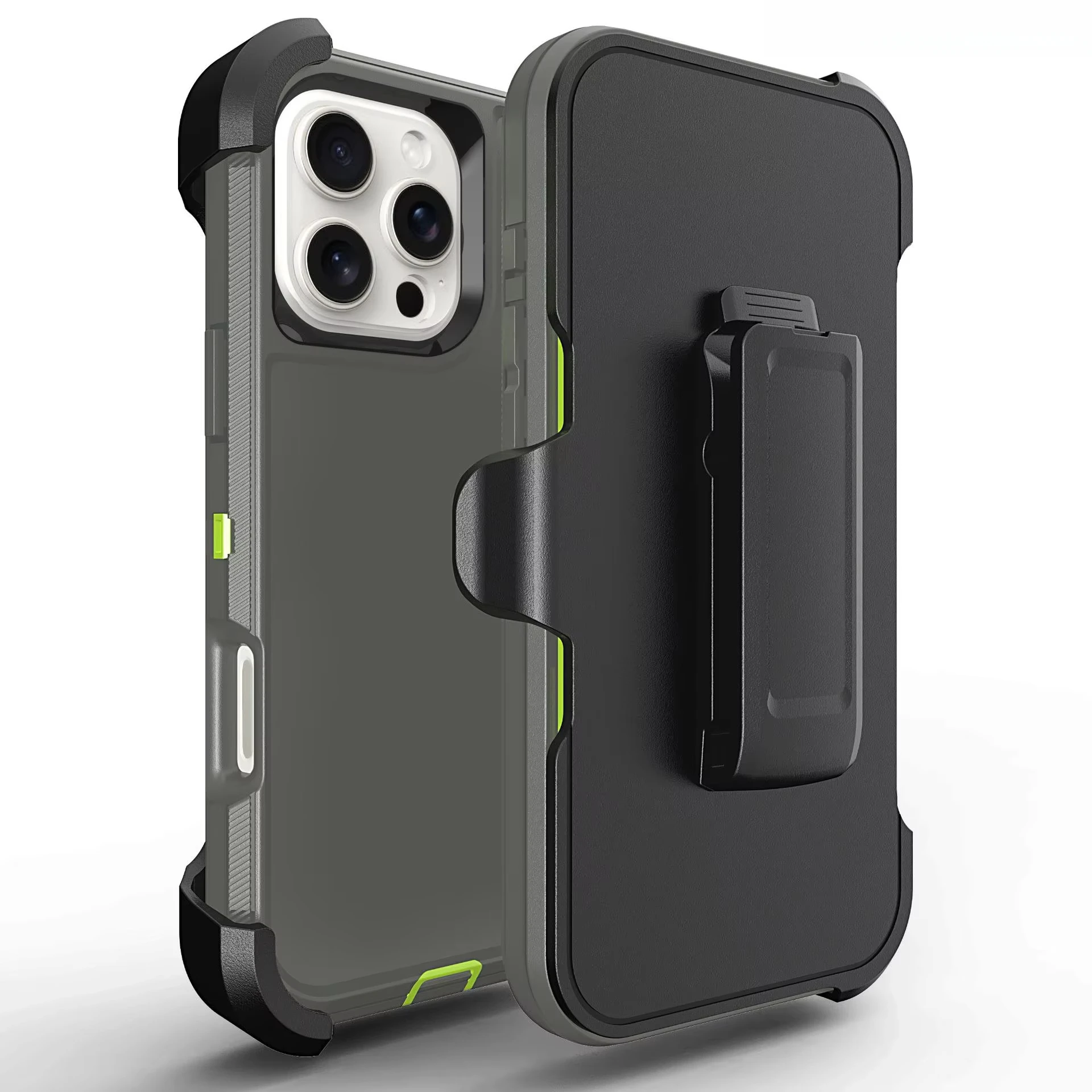 Heavy Duty Rugged Armor Shockproof Protective Case with Belt Clip