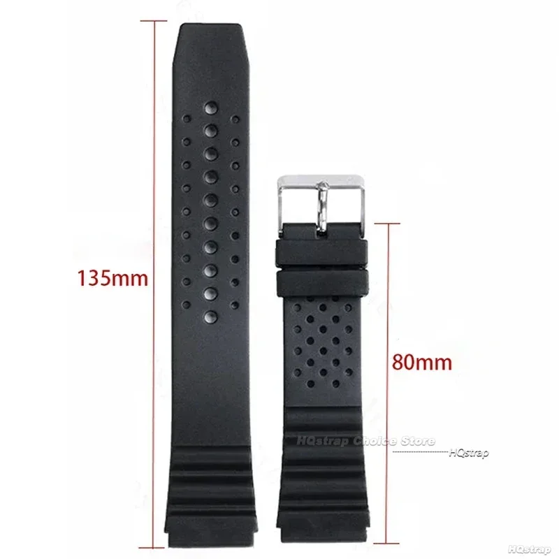 Breathable Waterproof Rubber Watch Strap