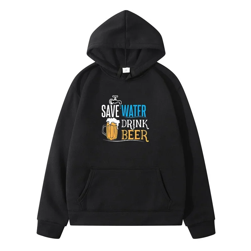 

Save Water Drink Beer Fun Sweatshirts for Men Clothing Women's Sweat-shirt Harajuku Y2k Fashion,Casual 2024 Men's Hoodies New &