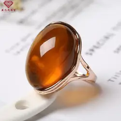 Natural Blue Amber Adjustable Ring - Healing Gemstone Fine Jewelry with Genuine Yellow and Red Baltic Amber - Resizable (WHITE)