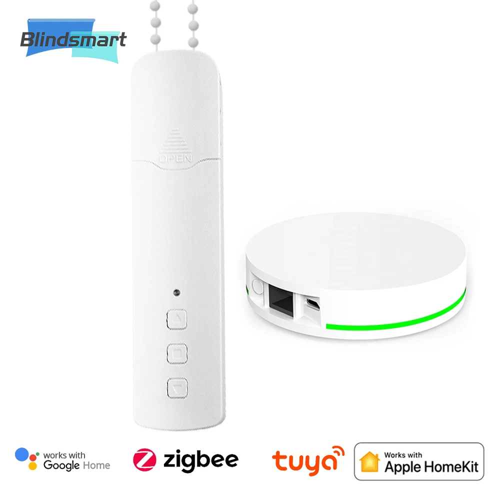 

Blindsmart Zigbee роллер затеняющий двигатель работает с Homekit, требуется стандартная втулка, встроенная батарея для потайной системы голосового управления Siri