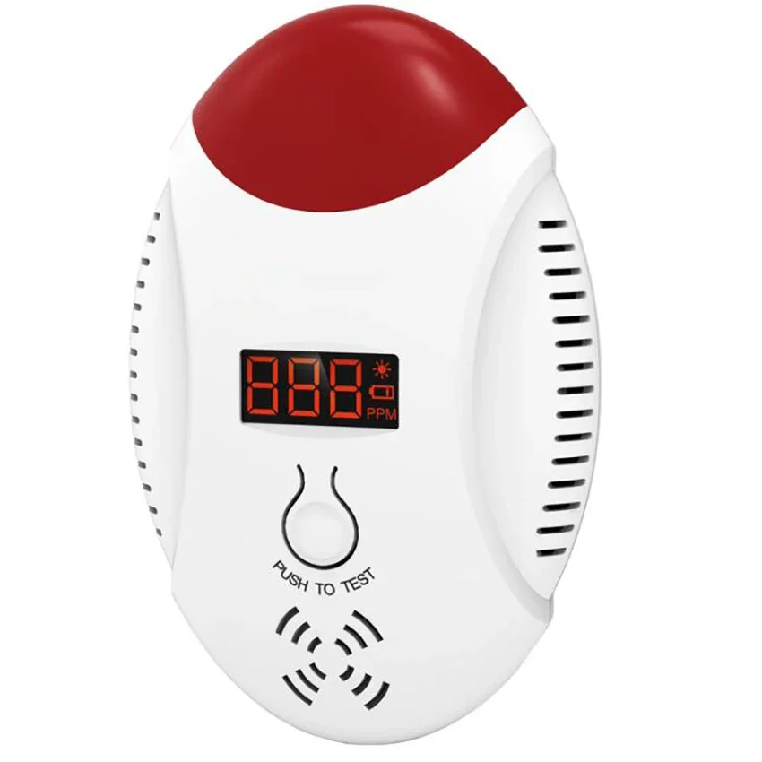 Carbon Monoxide Detector Alarm 120db LCD Digital Display CO Alarm Detector for Travel Home Bedroom and Kitchen, Battery Operated