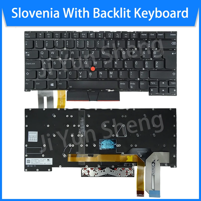 Lenovo-Teclado para Notebook ThinkPad, Original, T490S, T495S,