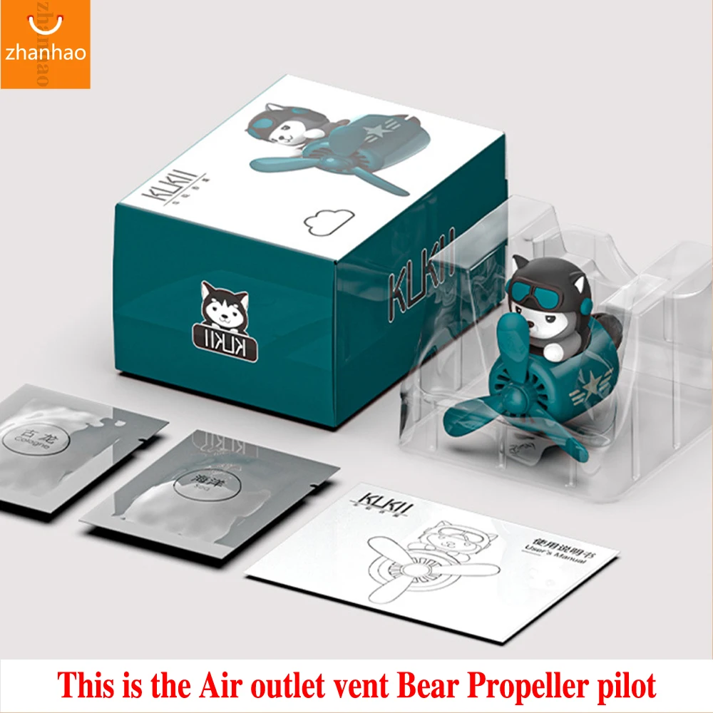 Cartoon Bear Pilot Car Air Freshener Cute Teddy Bear Car Air - Temu