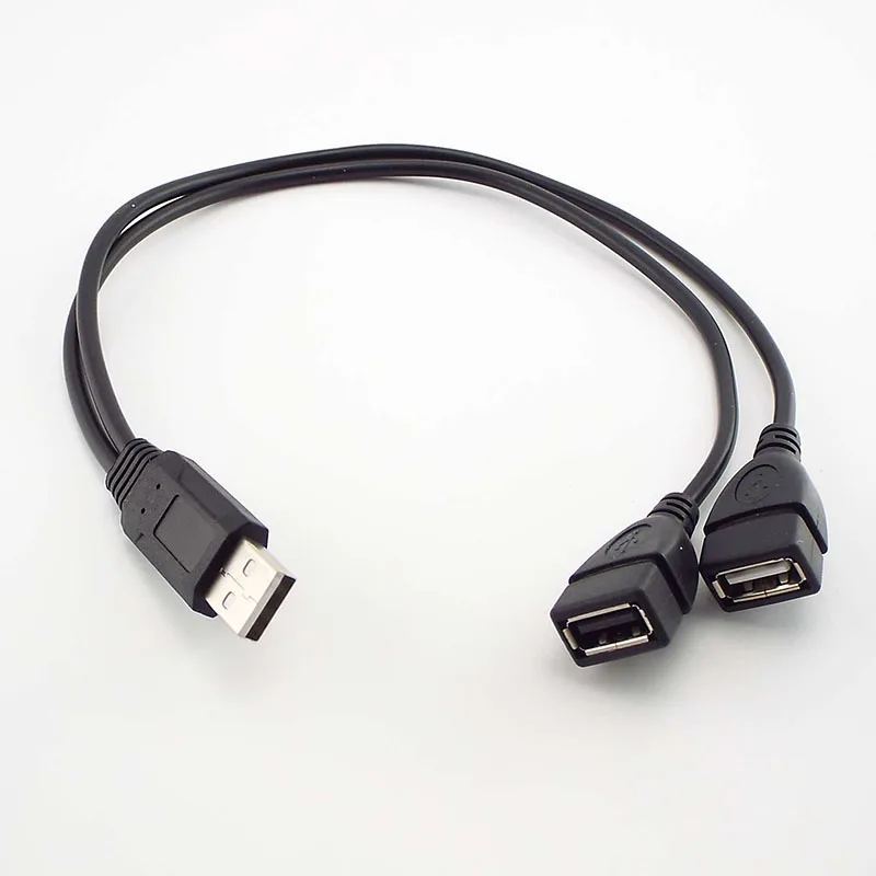 

Переходник с USB A-типа «папа» на 2 A-мама», преобразователь с USB 2,0 папа на двойной Y-разветвитель, зарядный удлинитель постоянного тока