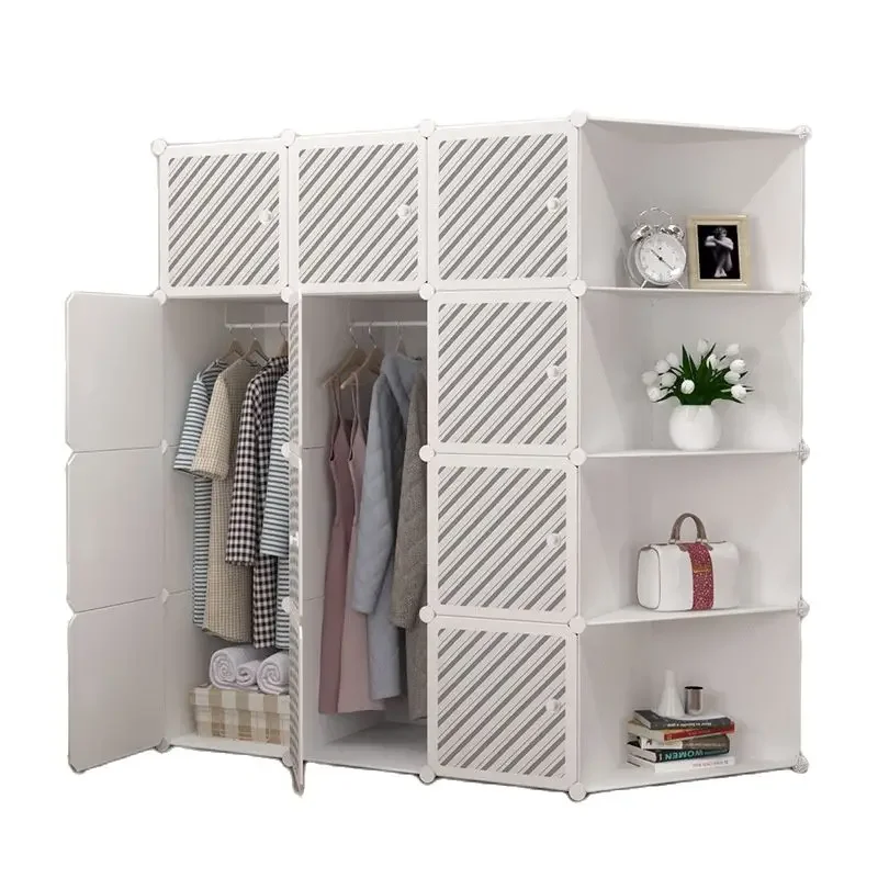 

Plastic cabinet, simple wardrobe, furniture, portable vertical space saving cabinet, folding wardrobe, bedroom wardrobe