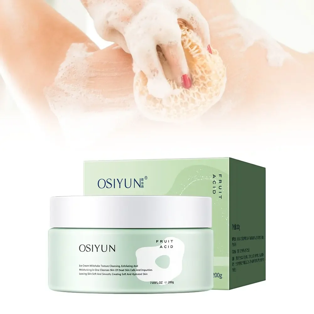 Natural Fruit Acid Peeling Gel Facial Cleansing Scrub Cream Deep Clean Moisturizing Nourishing Gentle Face Cleanser Skin Care 2