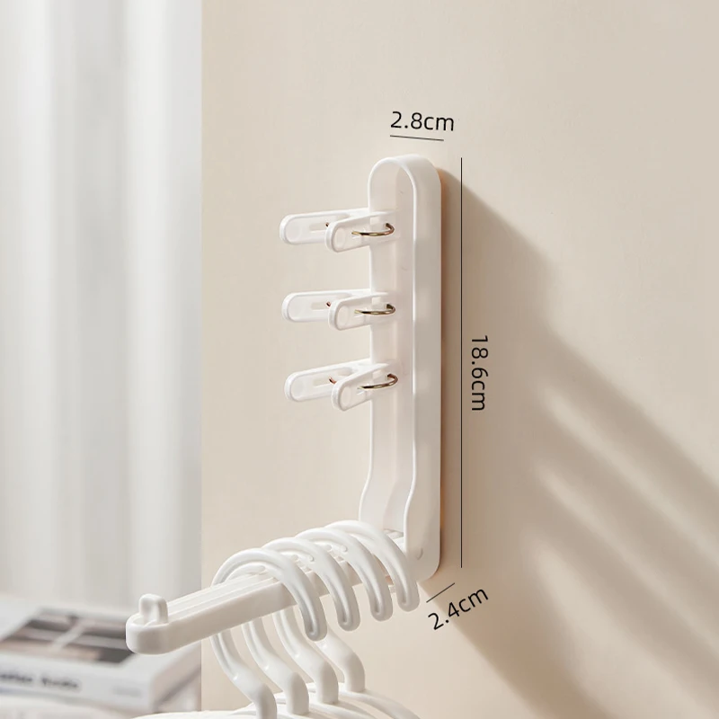 Elbise Askısı Depolama Artefakt Hiçbir Delme Yatak Odası Organizasyonu Çok Fonksiyonlu Ev Katlanabilir Klip geçirmez kaymaz