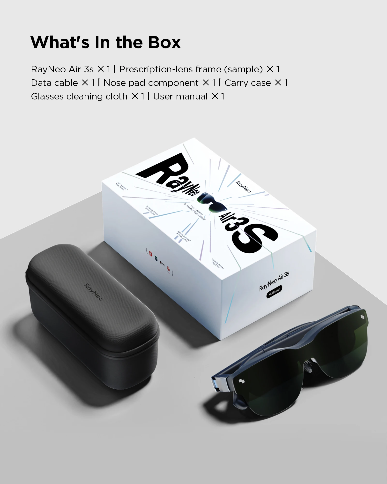 Aazon.co: RayNeo Air 3s Glasses And USB-C Bundle
