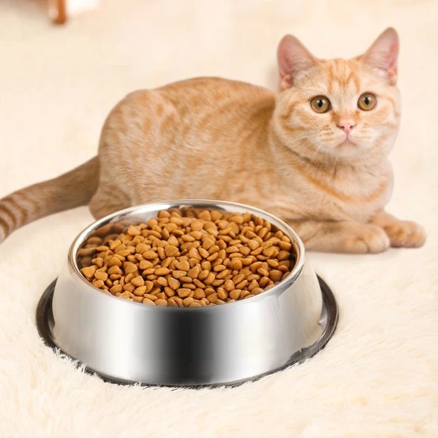 Stainless Steel Pet Dog Bowl Stainless Steel Feeder Skidproof Anti-ant Shape Cat Dog Bowls Food Accessories Pet Supplies 6 Sizes 2