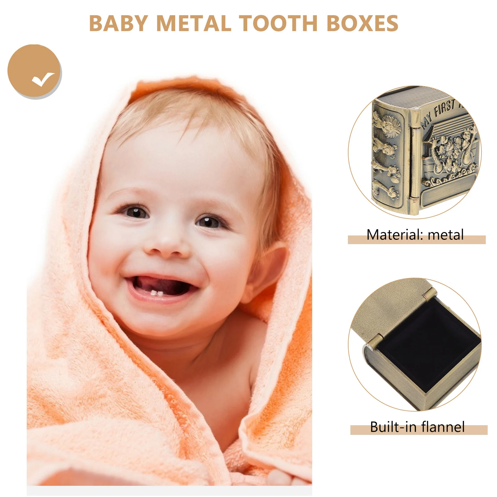 Baby First Tooth Metal Box 1