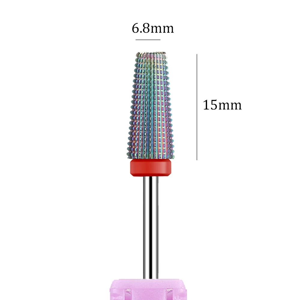 1pc 카바이드 네일 드릴 비트 5 in 1 텅스텐 Eletric 매니큐어 밀링 커터 네일 젤 폴란드어 리무버 액세서리 도구