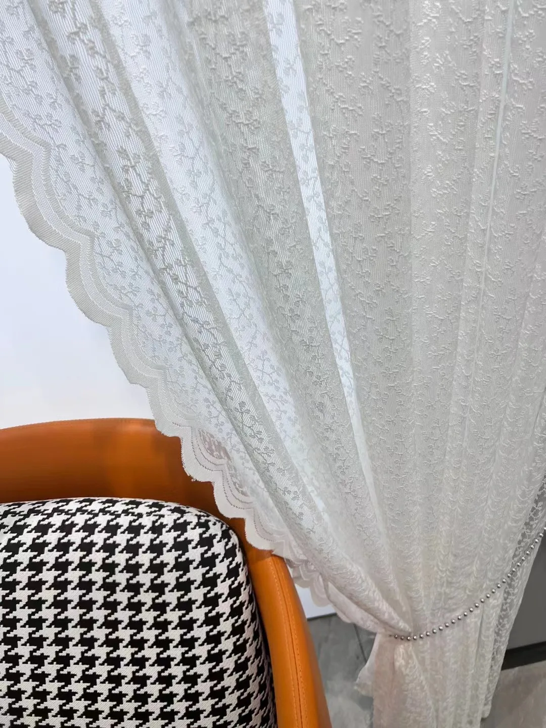 1PC Warp Knitted Starry Sky Modern Minimalist Window Screen Princess Curtain Princess Lace Screen 5