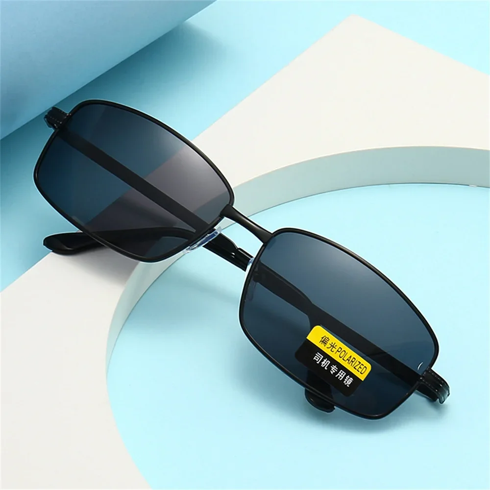 Outdoor Driver Sun Glasses Fashion Men Polarized Sunglasses Classic Driving Goggles Metal Frame Fishing UV400 Protection Gifts
