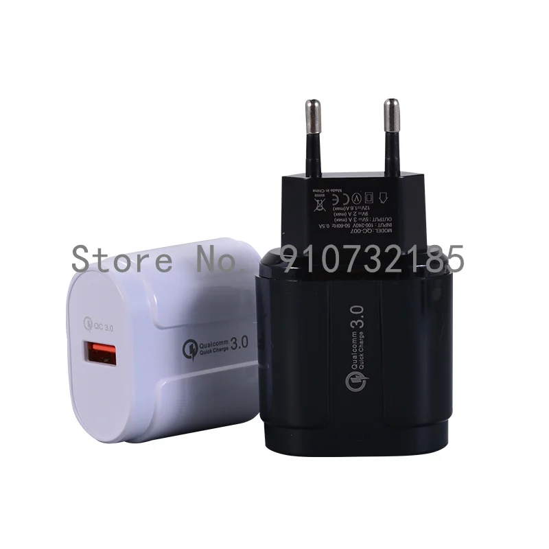 

500PCS/Lot Quick Charge 3.0 Dual USB Charger For iP 12 Pro 11 Max X XR Fast Charger For Xiaomi Huawei Mate 40 Phone Charger