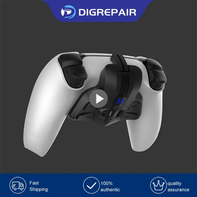 

Back Paddles Attachment Controller Extension Kit Back Button & Backplate Remap Kit for PS5Dual Sense with Turbos Macro