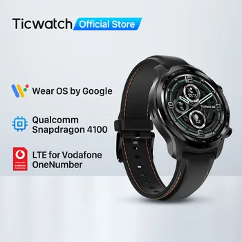 TicWatch Pro 3 LTE Wear OS Smartwatch Vodafone/Orange Reloj deportivo para hombre Snapdragon Wear 4100 8GB ROM 3 a 45 días de duración de la batería 1