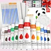 25/31/37pcs Acrylic Paint Set, Professional 12/18/24 Bulk Vibrant Pigment Acrylic Color 0.17oz Tubes Kit with 7pcs Painting Brus 1