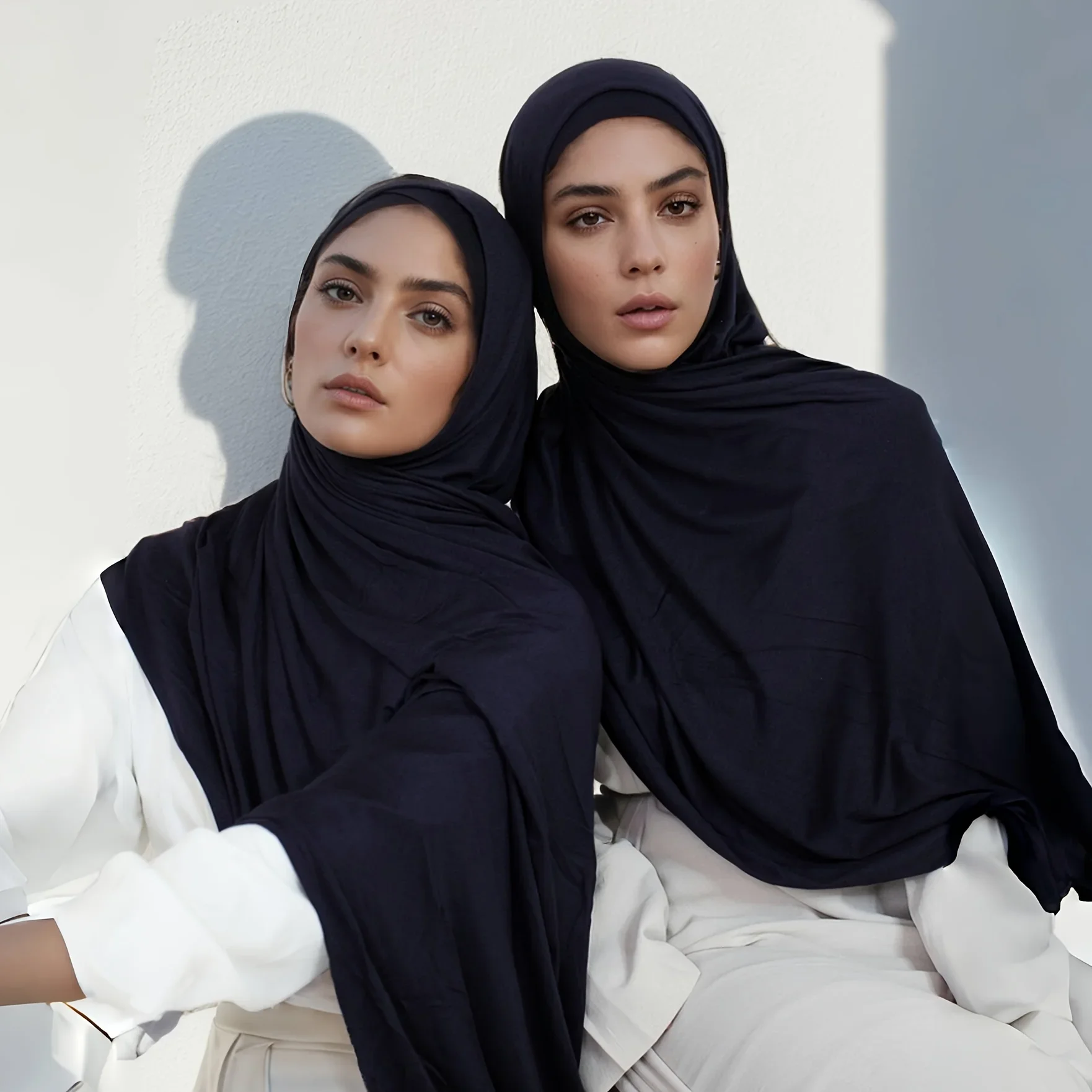 58 Color Muslim Woman Model Hijabs Sweat Long Scarf Malay Mercerized Cotton Turban Warm Shawl Women Turban for Ladies 170*60cm