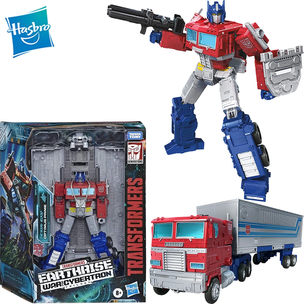 Novità Transformers Generations War For Cybertron Earthrise Leader Wfc-E11 Optimus Prime Action Figure Collection Model Toys