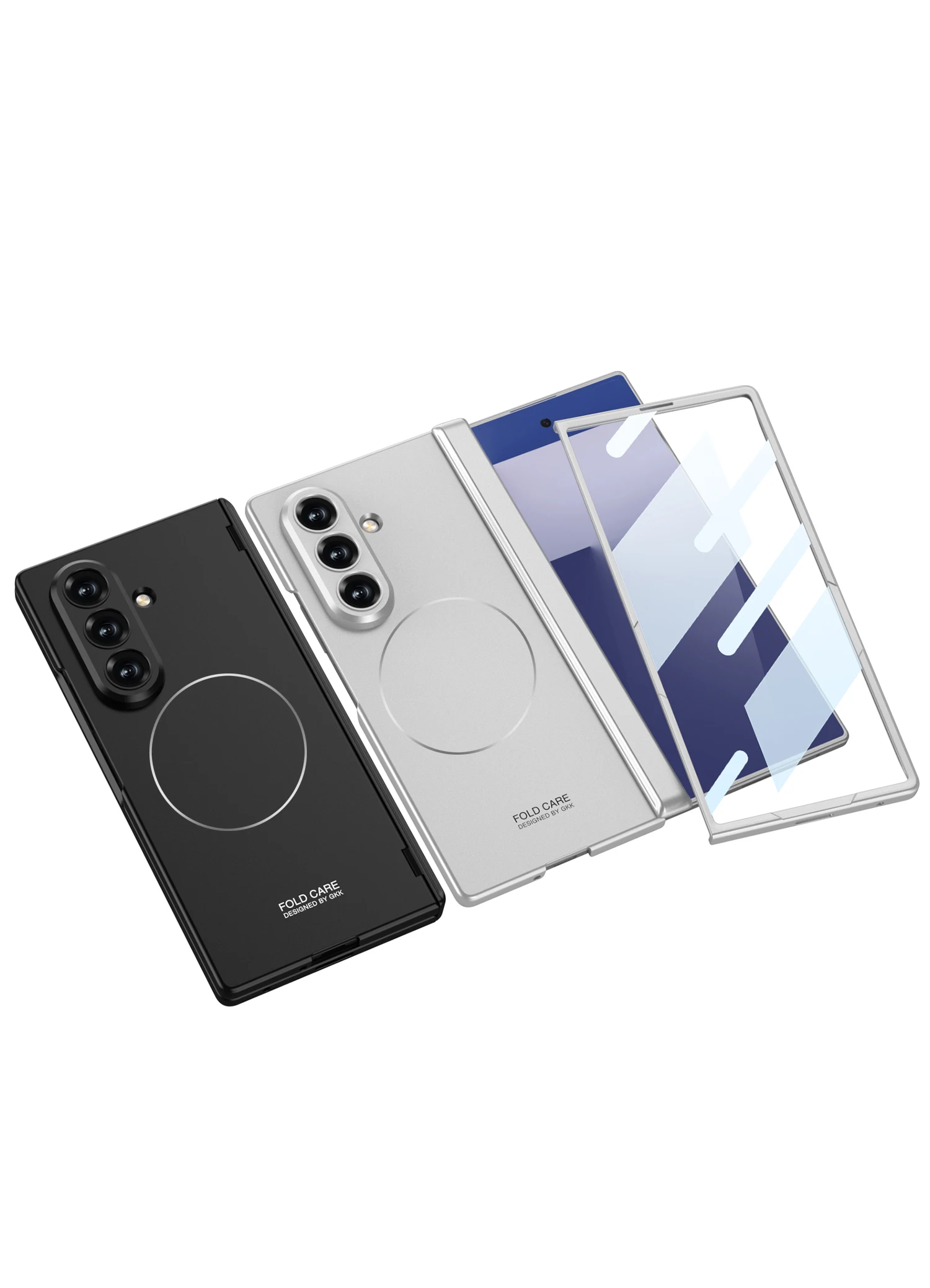 Magnetic Hinge All-included Case For Samsung Galaxy Z Fold 7 Screen Glass Wirele