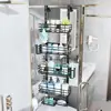 Over The Door Shower Caddy 5 Tier Rustproof Adjustable Organizer with 2 Toothbrush Holders 4 Hooks Space Saving Bathroom Shelf 5