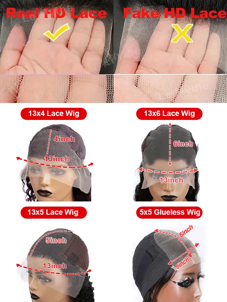 250 Density 30 40 Inch Bone Straight 13x6 HD Lace Frontal Wig Black Human Hair 13x4 Lace Front Wigs 5x5 Glueless Closure Wear Go 6