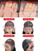 250 Density 30 40 Inch Bone Straight 13x6 HD Lace Frontal Wig Black Human Hair 13x4 Lace Front Wigs 5x5 Glueless Closure Wear Go 6