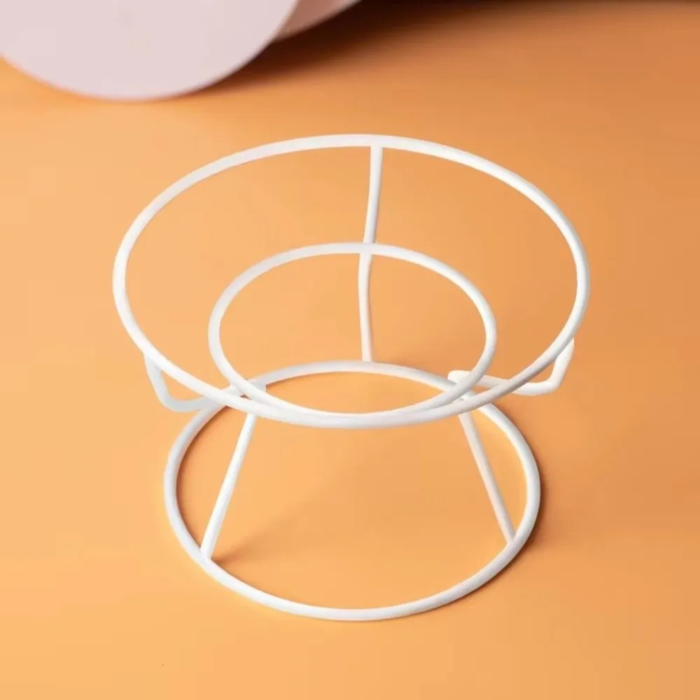 High-Foot Ceramic Raised Pet Bowl Neck Guard Flat Face Cat Stand Bowl Large Diameter Pet Food Bowl Against Bloat