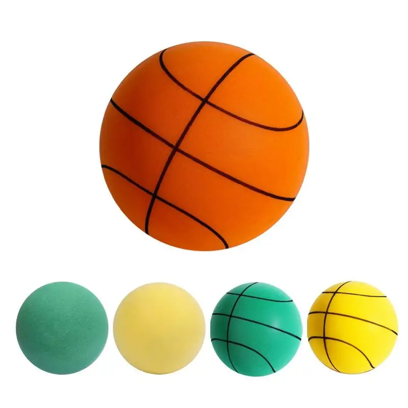 

Mute Bouncing Ball 24cm Indoor Silent Training Basketball Outdoor Foam Toys Baby Quiet Bounce Football Children Sports Balls