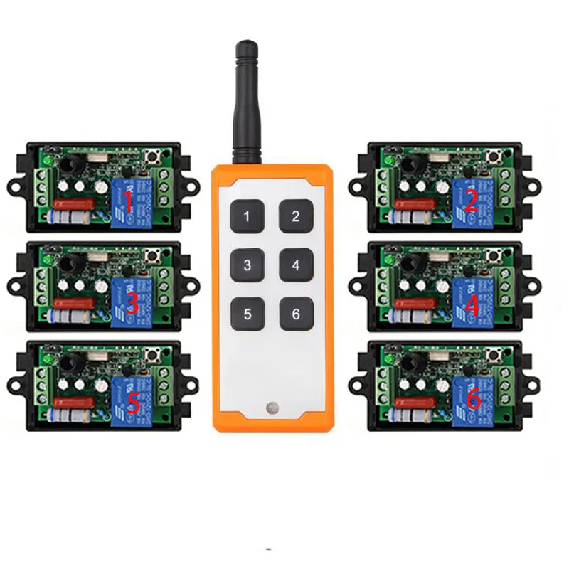 

433 MHz 1000M Long Range AC 220V 1CH RF Industrial Wireless Remote Control Relay Switch Light /Lamp/Window/Garage Doors Shutters