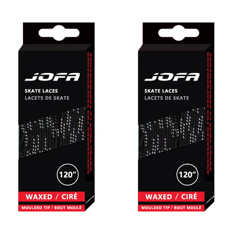 Skate Laces Hockey 84 96 108 120in Dual Layer Braid Extra Reinforced Tips Waxed Tip Design Ice Hockey Skate hockey skate laces