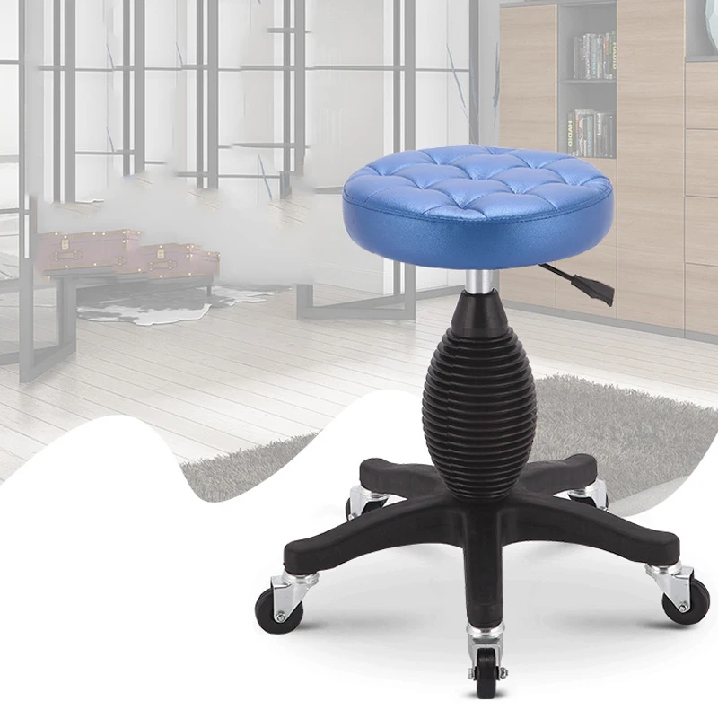 Nordic Barbershop Barber Beauty Salon Office With Wheels Stool Hairdressing Chair Beauty Bar Stools Makeup Chairs Furniture